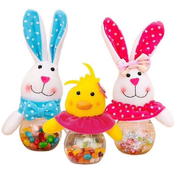 Βαζάκι Γλυκών Πασχαλινή Φιγούρα 14x ø7cm Bunny's 932265