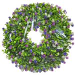 Στεφάνι με Φύλλωμα & Πολλά Άνθη ø45cm Bunny's 932270 - Image 2