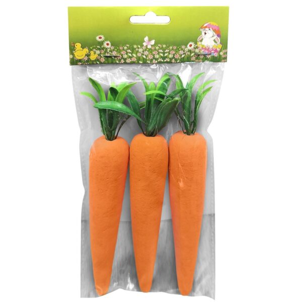 Σετ 3 Καρότα Αφρώδη 18cm Bunny's 932293