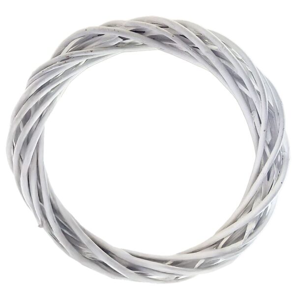 Στεφάνι Πλεκτό Φυσικό Λευκό ø30cm Bunny's 932308