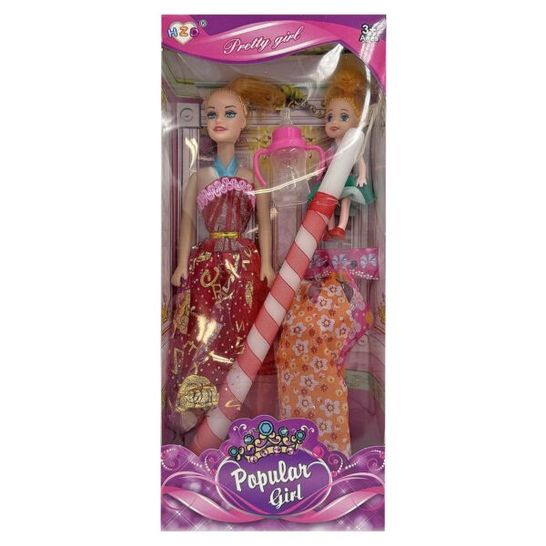 Λαμπάδα Κούκλα Popular Girl & Κουκλάκι & Φορέματα 32x14x5cm Bunny's 932334