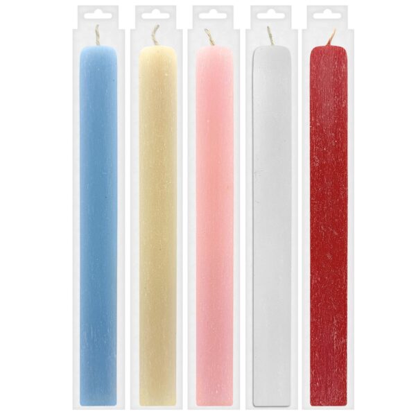 Λαμπάδα Πλακέ Αρωματική Χρωματιστή Μασιφ Ξυστή 30x3cm Bunny's 932337