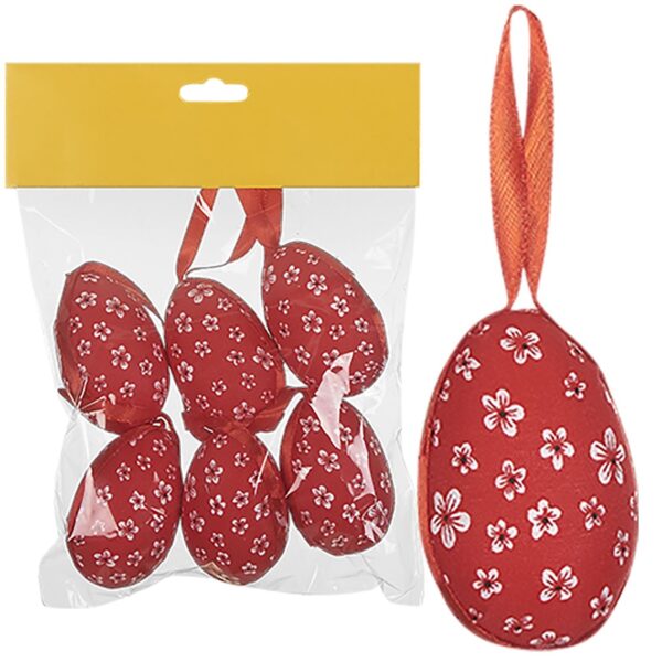 Αυγα Πασχαλινά Υφασμάτινα σετ=6τεμ 6cm Bunny's 93290