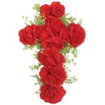 Σταυρός με Τριαντάφυλλα 47x30cm Bunny's 93798 - Image 2