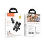 HOCO DOUBLE MICROPHONE LIGHTNING / TYPE C black