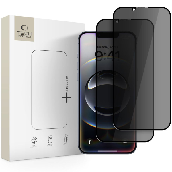 TECH-PROTECT PRIVACY GLASS FIT 2-PACK IPHONE 13 / 13 PRO / 14 / 16E / 17E