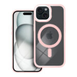 iS TPU MAG COLOR EDGE IPHONE 15 trans pink backcover - Image 2