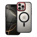 iS TPU MAG COLOR EDGE IPHONE 15 PRO MAX trans black red backcover - Image 2