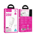 HOCO TRAVEL CHARGER N61 PD QC3.0 3A 20W + DATA CABLE TYPE C white