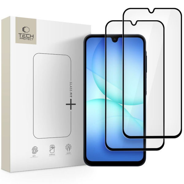 TECH-PROTECT FULL GLASS FIT 2-PACK SAMSUNG A16 4G/ A16 5G / A26 5G / A17 4G / A17 5G black