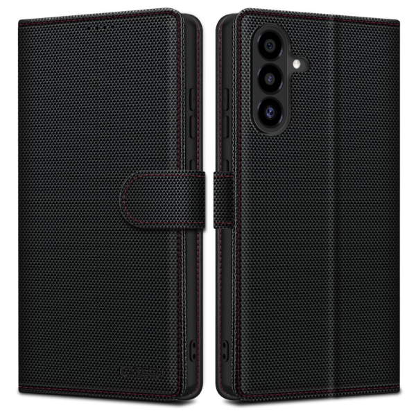 TECH-PROTECT WALLET BOOK CASE SAMSUNG A56 5G black red