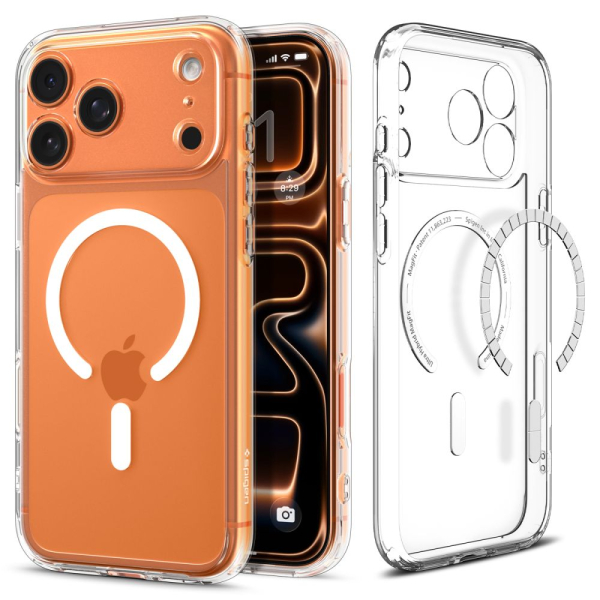 SPIGEN ULTRA HYBRID MAG IPHONE 17 PRO clear white backcover